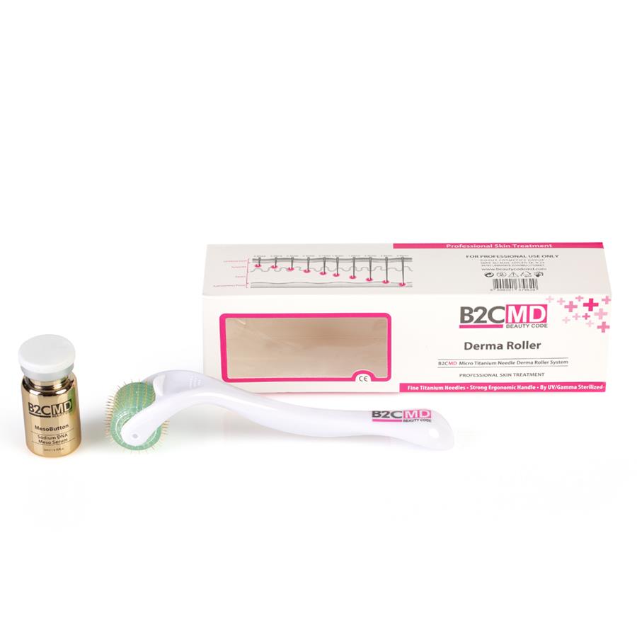 Derma Roller Slim 180 / 0.5 mm With Titanium Needles // Face & Eye Area