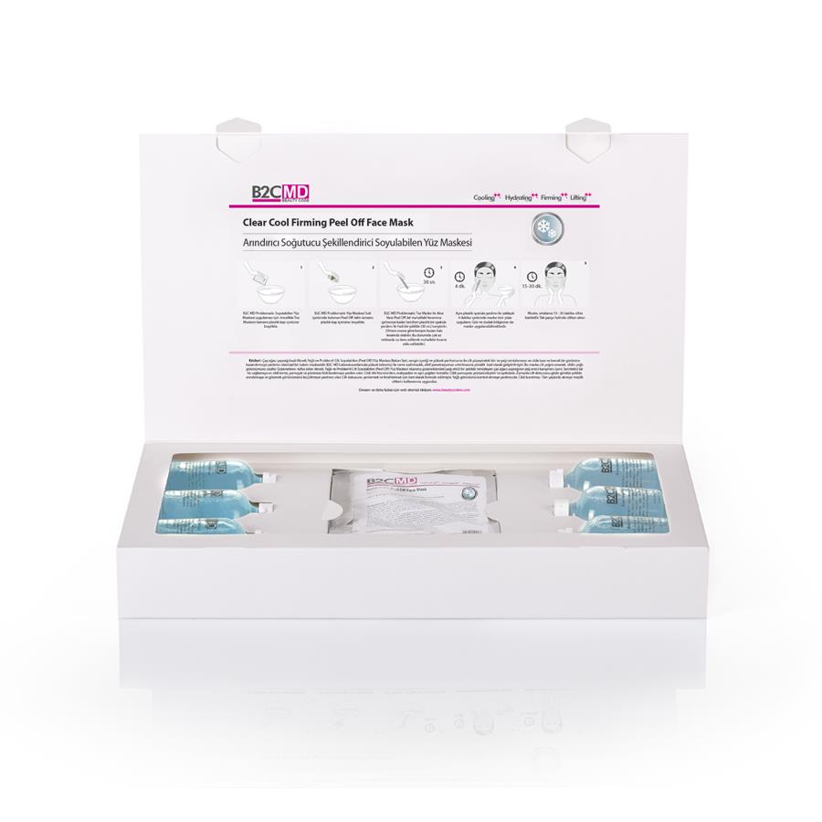 Clear Cool Firming Peel Off Face Mask Treatment Box